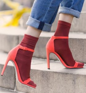 skarpetki do sandałków na szpilce